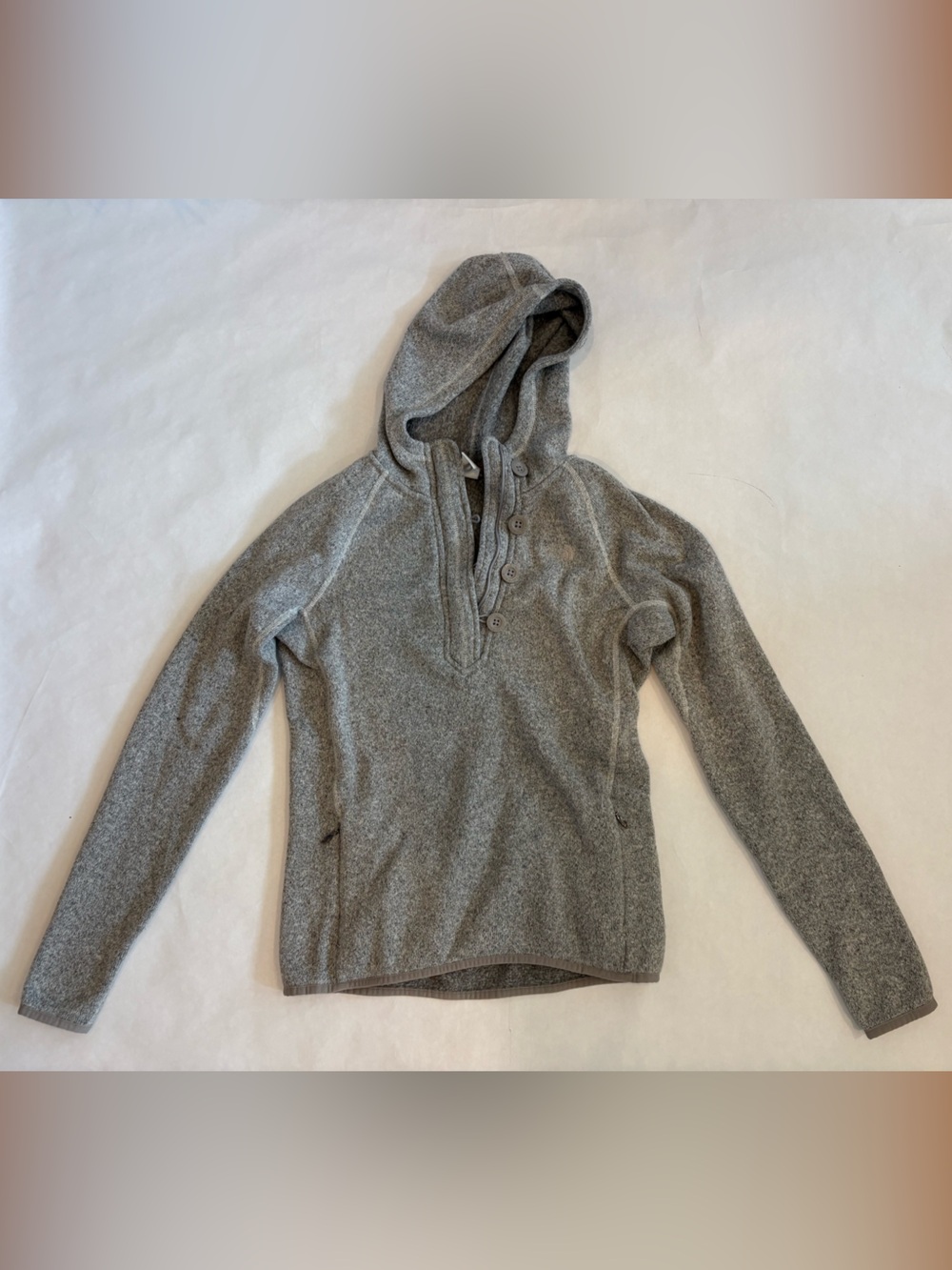 The North Face Women's Gray Hooded Pullover Sweater